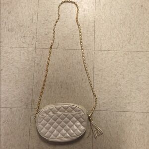 Gorgeous pearl sheen quilted bag